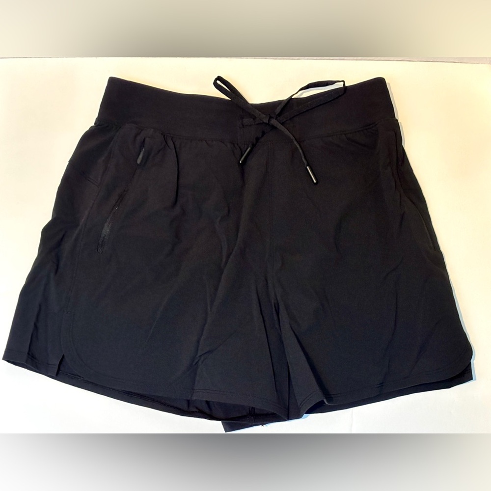 Lululemon women’s athletic shorts. Black. Size 6.